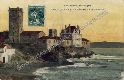 Carte postale ancienne Château de la Napoule — Cannes (Alpes-Maritimes)