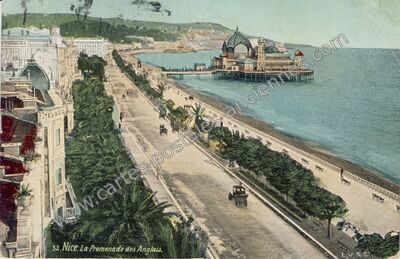 Carte postale ancienne La Promenade des Anglais — Nice (Alpes-Maritimes)