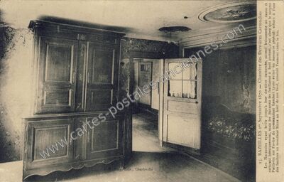 Carte postale ancienne Chambre des Dernières Cartouches — Bazeilles (Ardennes)