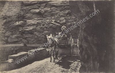 Carte postale ancienne Gorges Superieurs du Cian — Pierlas (Alpes-Maritimes)