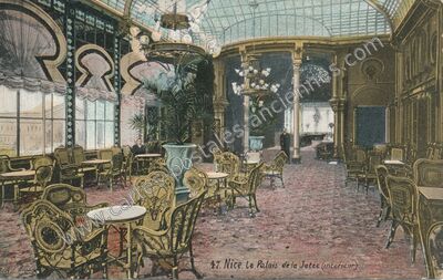 Carte postale ancienne Le Palais de la Jetée (intérieur) — Nice (Alpes-Maritimes)