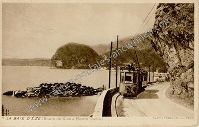 Carte postale ancienne Baie d'Eze — Èze (Alpes-Maritimes)