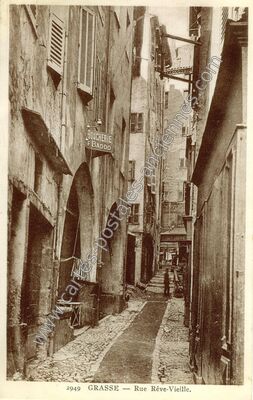 Carte postale ancienne Rue Rêve-Vieille — Grasse (Alpes-Maritimes)