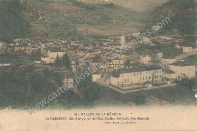 Carte postale ancienne Vallée de la Bévéra — Moulinet (Alpes-Maritimes)
