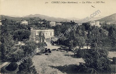Carte postale ancienne Cimiez — Nice (Alpes-Maritimes)