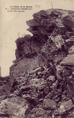 Carte postale ancienne Chateau Regnault — Bogny-sur-Meuse (Ardennes)
