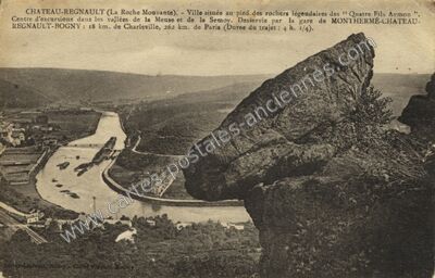 Carte postale ancienne Chateau Regnault — Bogny-sur-Meuse (Ardennes)