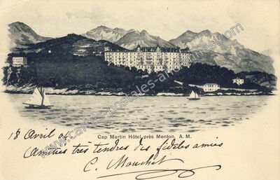 Carte postale ancienne Cap Martin — Roquebrune-Cap-Martin (Alpes-Maritimes)