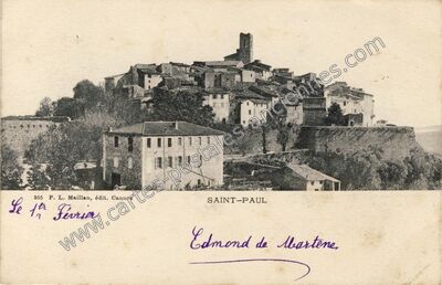 Carte postale ancienne Saint Paul — Saint Paul (Alpes-Maritimes)