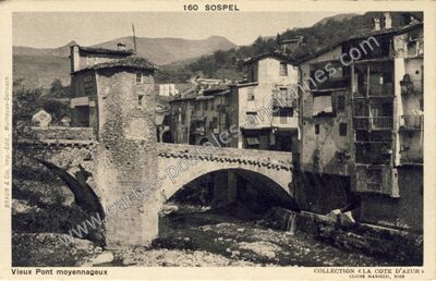 Carte postale ancienne Sospel