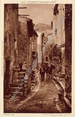 Carte postale ancienne Tourette sur Loup