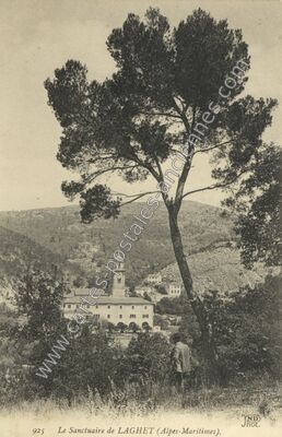 Carte postale ancienne Laghet — La Trinité (Alpes-Maritimes)