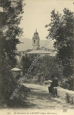 Carte postale ancienne Laghet — La Trinité (Alpes-Maritimes)