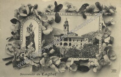 Carte postale ancienne Laghet — La Trinité (Alpes-Maritimes)