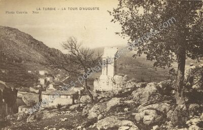 Carte postale ancienne La Tour d'Auguste — La Turbie (Alpes-Maritimes)