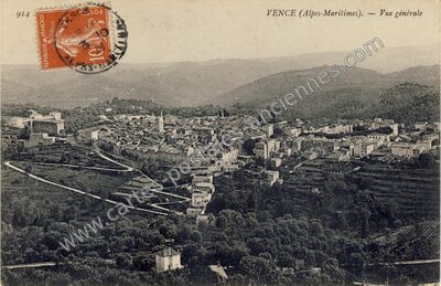 Carte postale ancienne Vence