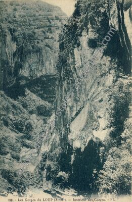 Carte postale ancienne Gorges du Loup — Le Bar-sur-Loup (Alpes-Maritimes)