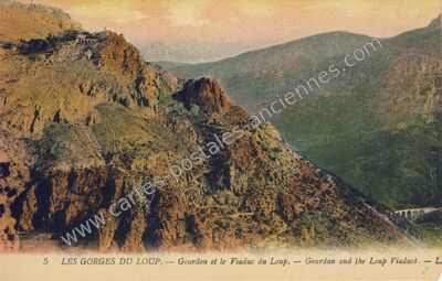 Carte postale ancienne Gorges du Loup — Le Bar-sur-Loup (Alpes-Maritimes)