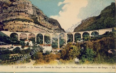 Carte postale ancienne Gorges du Loup — Le Bar-sur-Loup (Alpes-Maritimes)