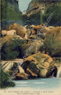 Carte postale ancienne Gorges du Loup — Le Bar-sur-Loup (Alpes-Maritimes)