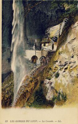 Carte postale ancienne Gorges du Loup — Le Bar-sur-Loup (Alpes-Maritimes)