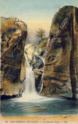 Carte postale ancienne Gorges du Loup — Le Bar-sur-Loup (Alpes-Maritimes)