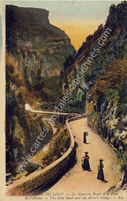 Carte postale ancienne Gorges du Loup — Le Bar-sur-Loup (Alpes-Maritimes)