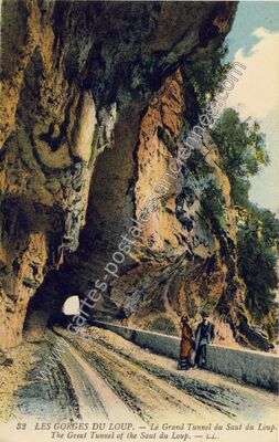 Carte postale ancienne Gorges du Loup — Le Bar-sur-Loup (Alpes-Maritimes)