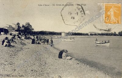 Carte postale ancienne Cros de Cagnes — Cagnes-sur-Mer (Alpes-Maritimes)