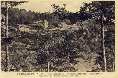 Carte postale ancienne Peira Cava — Lucéram (Alpes-Maritimes)