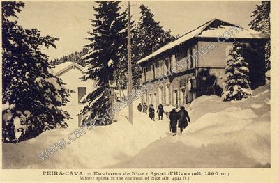 Carte postale ancienne Peira Cava — Lucéram (Alpes-Maritimes)