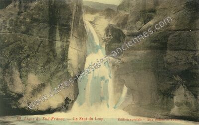 Carte postale ancienne Le Saut du Loup — Courmes (Alpes-Maritimes)