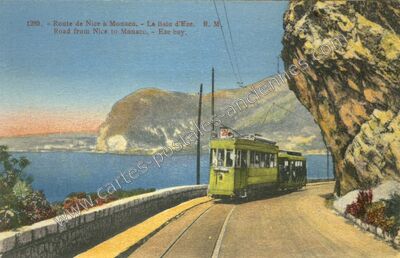 Carte postale ancienne Baie d'Eze — Èze (Alpes-Maritimes)