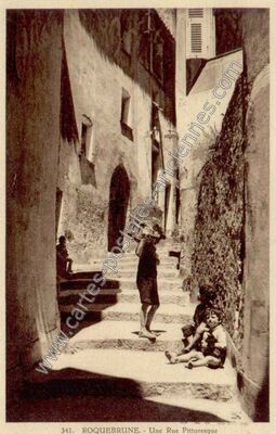 Carte postale ancienne Roquebrune — Roquebrune-Cap-Martin (Alpes-Maritimes)