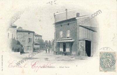 Carte postale ancienne Alboussieres — Alboussière (Ardèche)