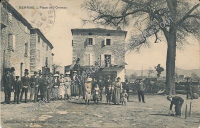 Carte postale ancienne Berrias — Berrias-et-Casteljau (Ardèche)