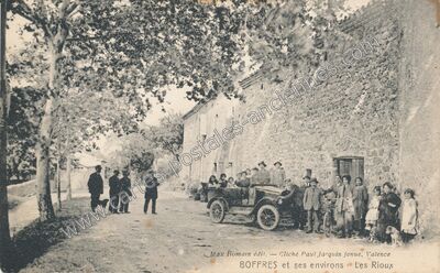 Carte postale ancienne Les Rioux — Boffres (Ardèche)