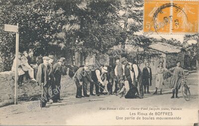 Carte postale ancienne Les Rioux — Boffres (Ardèche)