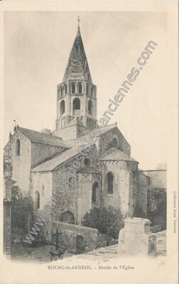 Carte postale ancienne Abside de l'Eglise — Bourg-Saint-Andéol (Ardèche)
