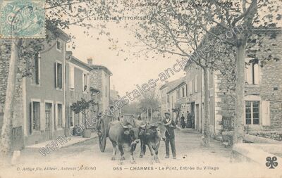 Carte postale ancienne Charmes — Charmes-sur-Rhône (Ardèche)