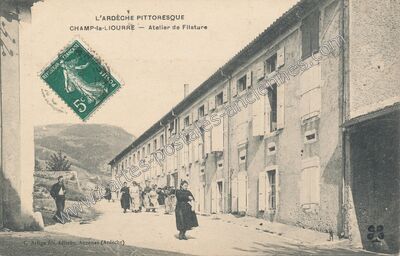 Carte postale ancienne Champ la Liourde — Chomérac (Ardèche)