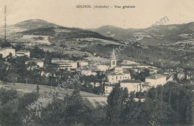 Carte postale ancienne Gilhoc — Gilhoc-sur-Ormèze (Ardèche)