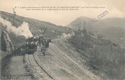 Carte postale ancienne Col de l'Escrinet — Gourdon (Ardèche)