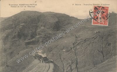 Carte postale ancienne Col de l'Escrinet — Gourdon (Ardèche)