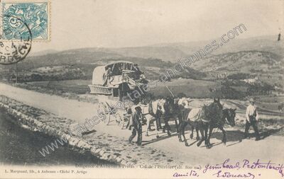 Carte postale ancienne Col de l'Escrinet — Saint-Étienne-de-Boulogne (Ardèche)