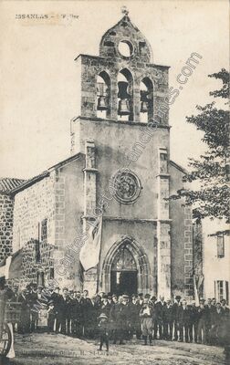 Carte postale ancienne L'Eglise — Issanlas (Ardèche)