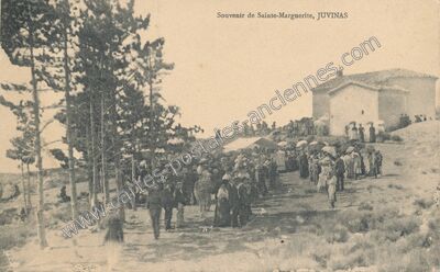 Carte postale ancienne Souvenir de Sainte-Marguerite — Juvinas (Ardèche)