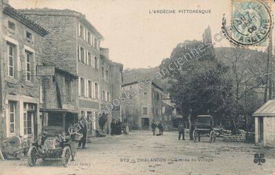 Carte postale ancienne Chalancon — Lablachère (Ardèche)