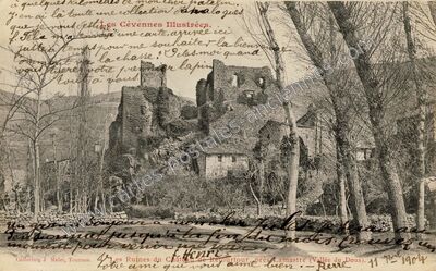 Carte postale ancienne Chateau de Retourtour — Lamastre (Ardèche)