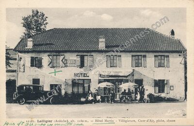 Carte postale ancienne Lalligier — Mazan-l'Abbaye (Ardèche)